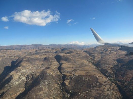 Aterrizando en Cajamarca, foto MJV