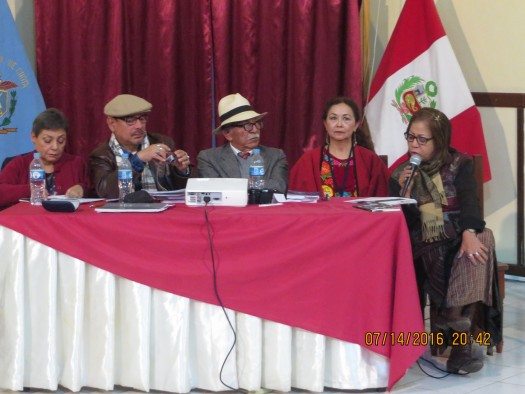 Kori Bolivia Carrasco, Isidoro Gómez, Javier Villegas, Graciela Cervantes y Luz Elena Sepúlveda